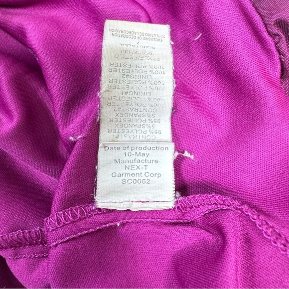 Secret Charm Girl’s Black Purple Ruched Ballon Dress - Picture 2 of 5